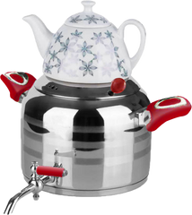 Double Jacket Stove Kettle (کتری روی اجاق گاز  2 جداره 6 لیتری)