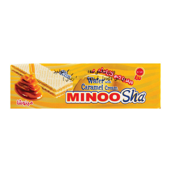 Wafer with Caramel Cream (Minoosha) 14.5 g (ویفر با کرم کارامل مینوشا)