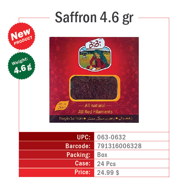 Saffron 4.6 gr (زعفران 1 مثقالی)