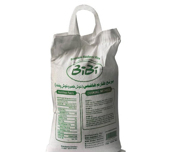 Premium Hashemi Rice 4.53 kg (10 lb) (برنج نیم دانه طارم هاشمی)